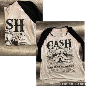 Johnny Cash 3/4 Sleeve